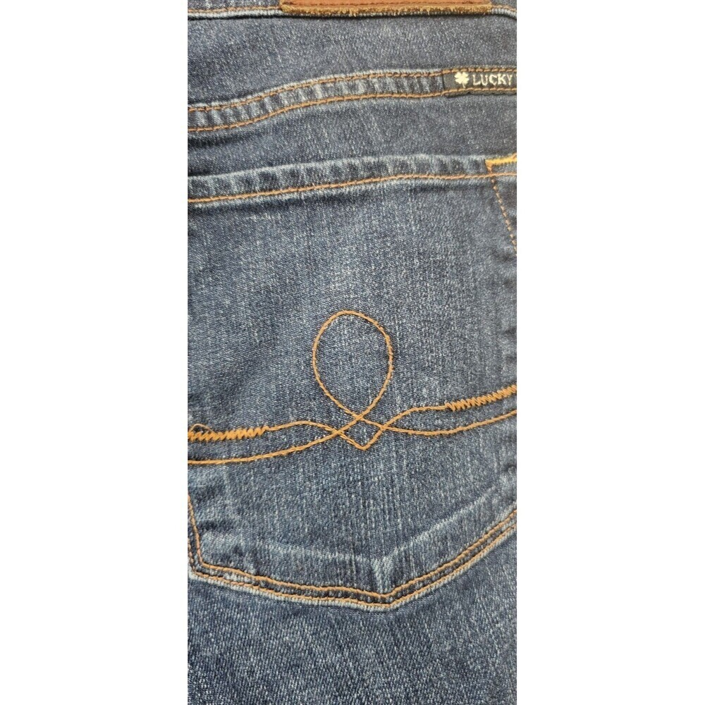 Lucky Brand Jeans Women Size 12 Sofia Ankle Boot Cut Dark Blue Stretch 31 Inseam - Picture 15 of 16